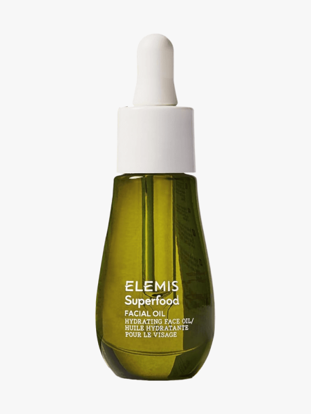 Elemis Superfood Face Oil in branded component on a light gray background